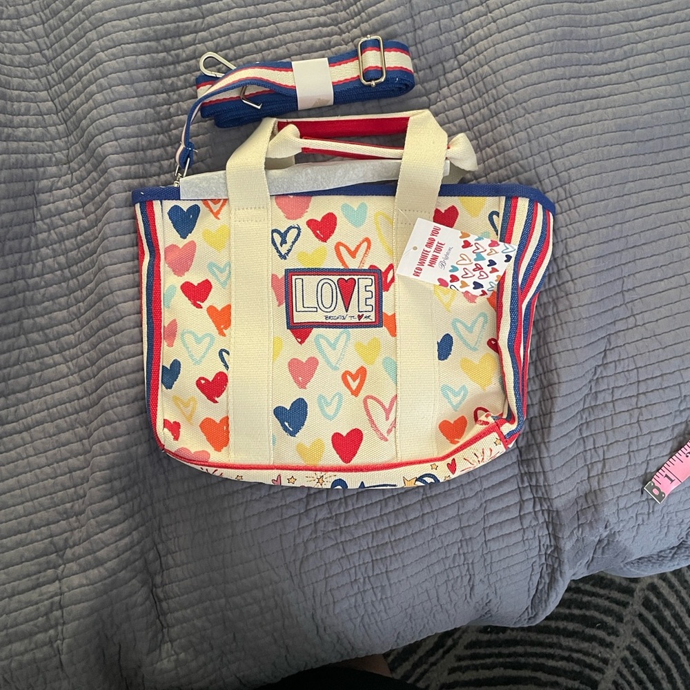 Brighton Love Multicolor Heart Tote Bag